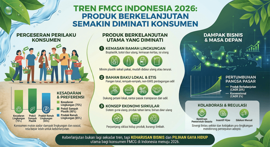 Tren FMCG 2026: Produk Berkelanjutan Semakin Diminati Konsumen Indonesia